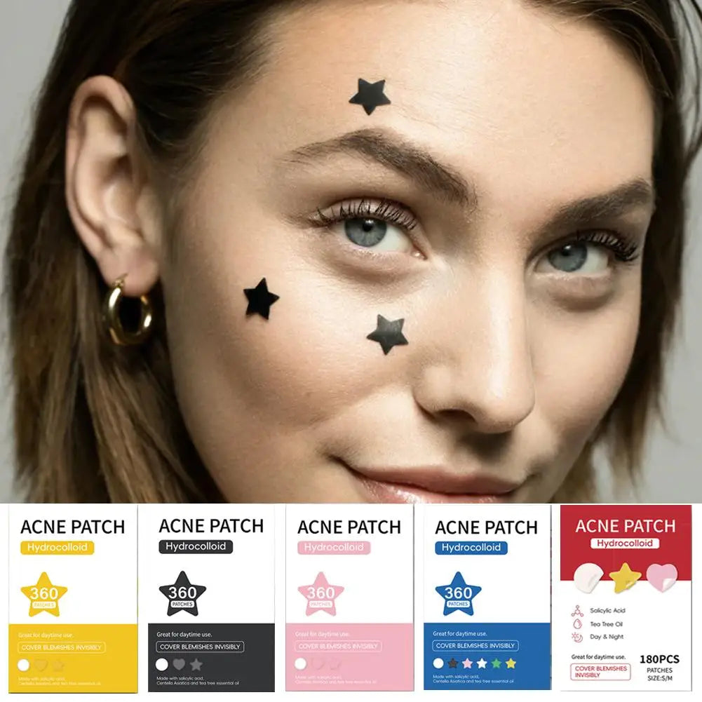 360 Colorful & Invisible Pimple Removal Anti-Acne Hydrocolloid Patches